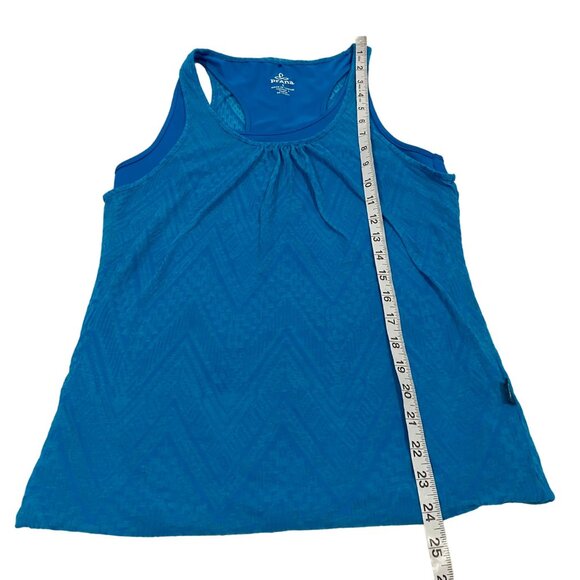 prAna Electric Blue Mika Double Layer Racerback Tank Top Size‎ S - Picture 8 of 9